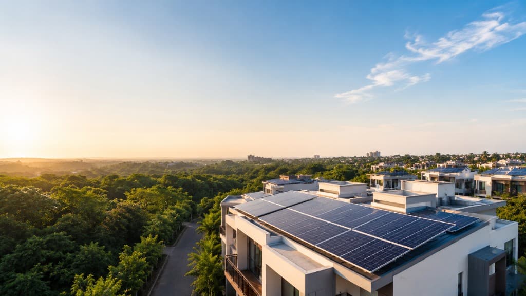 Residential solar rooftop installation