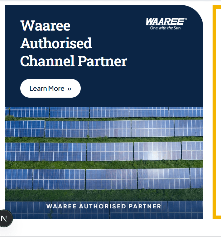 Waaree Authorised Channel Partner in solar rooftop system in nashik