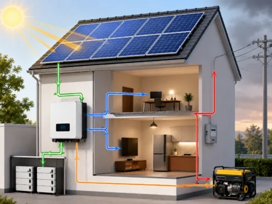 Hybrid Solar System for Commercial Buildings