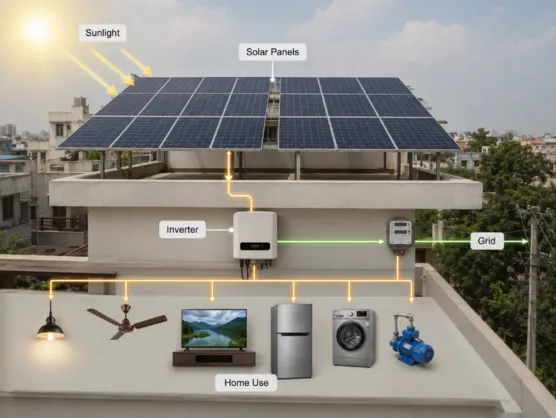 Residential solar rooftop installation